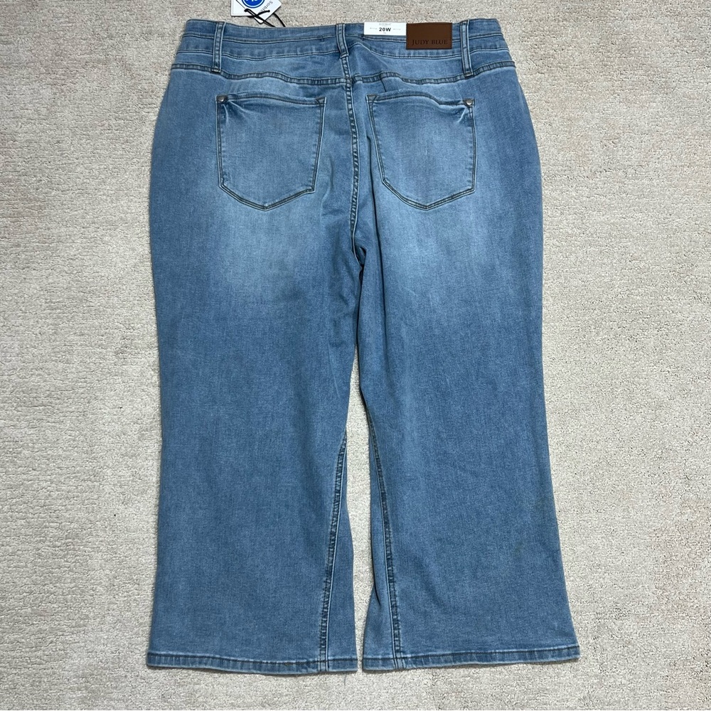 Judy Blue Jeans Womens 20W Wide Leg Crop Capri Stretch Style JB88616 New W/flaw - Picture 3 of 13